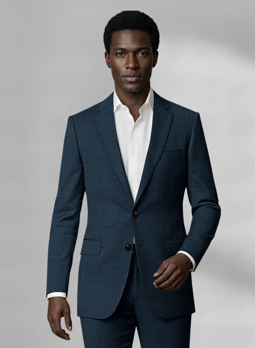 Loro Piana Zelander Imperial Blue Wool Jacket - StudioSuits