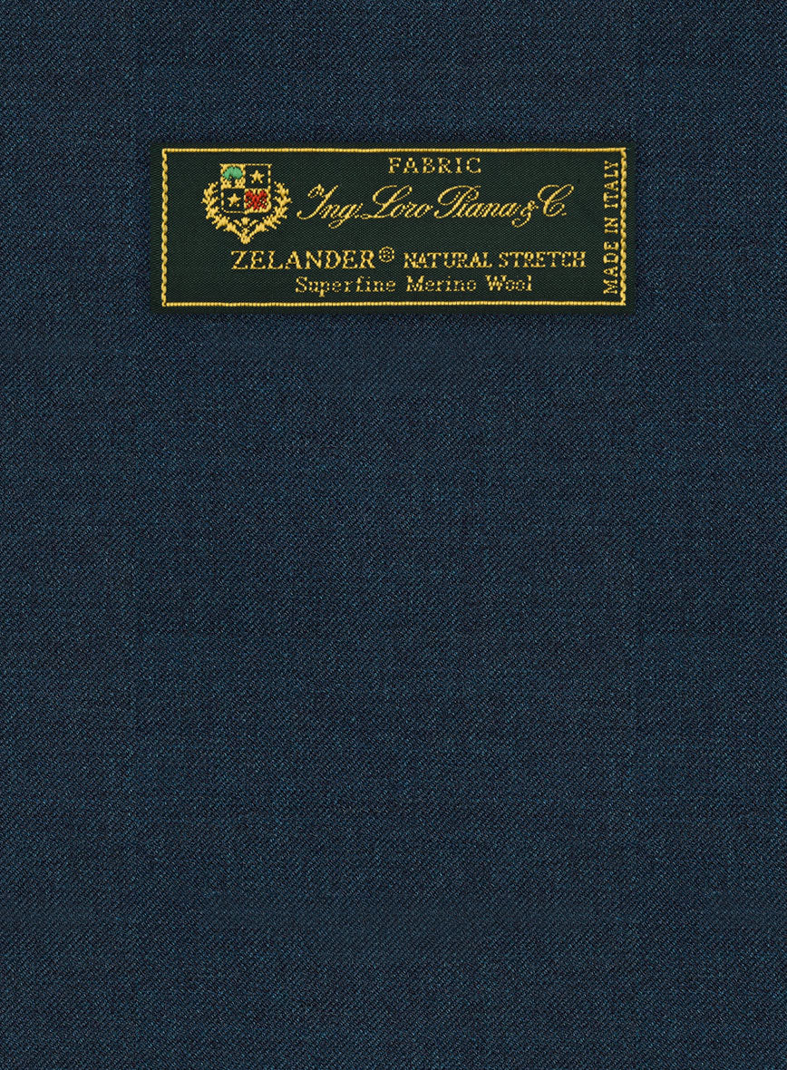 Loro Piana Zelander Imperial Blue Wool Pants - StudioSuits