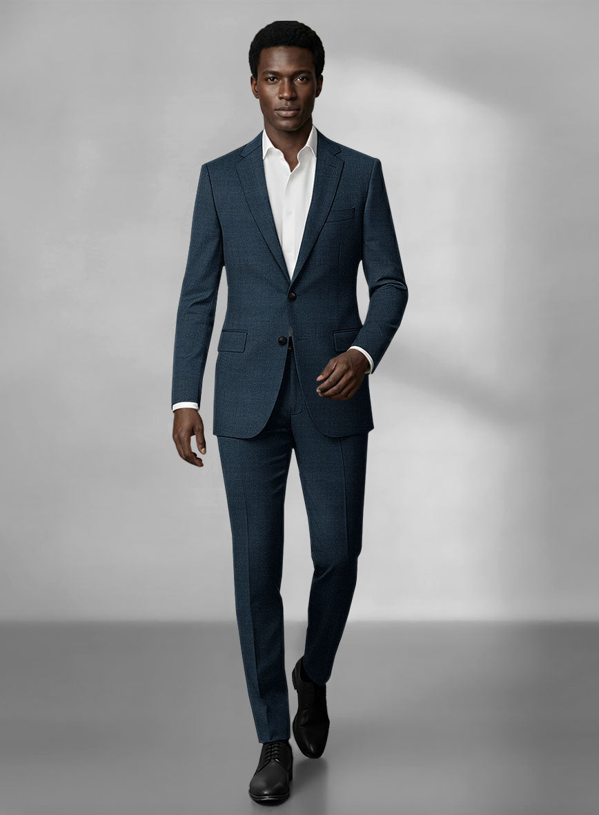 Loro Piana Zelander Imperial Blue Wool Suit - StudioSuits