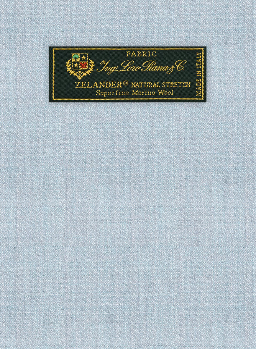 Loro Piana Zelander Light Blue Wool Suit - StudioSuits