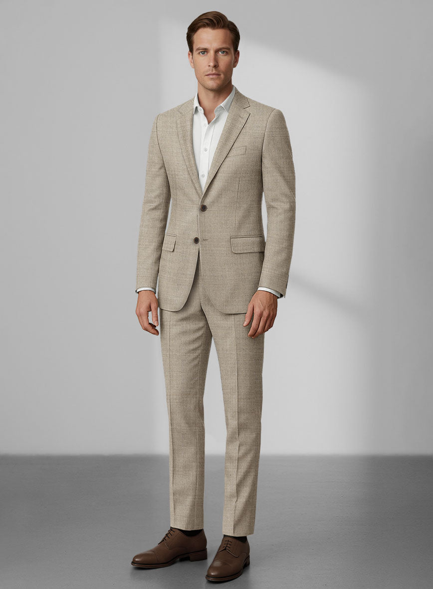 Loro Piana Zelander Light Brown Wool Suit - StudioSuits