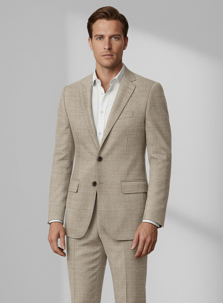 Loro Piana Zelander Light Brown Wool Suit - StudioSuits