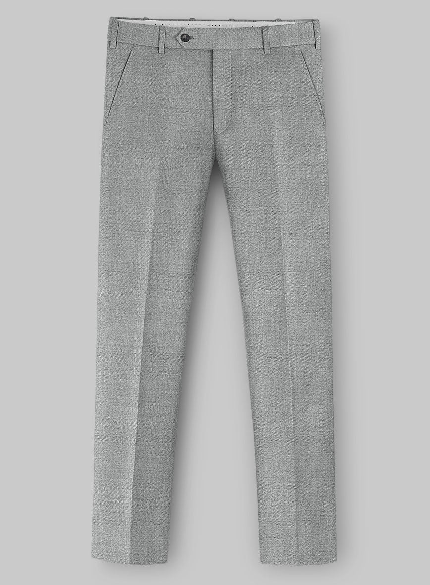 Loro Piana Zelander Light Gray Wool Pants - StudioSuits