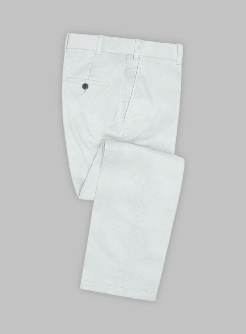 Loro Piana Zod Light Gray Cotton Pants - StudioSuits