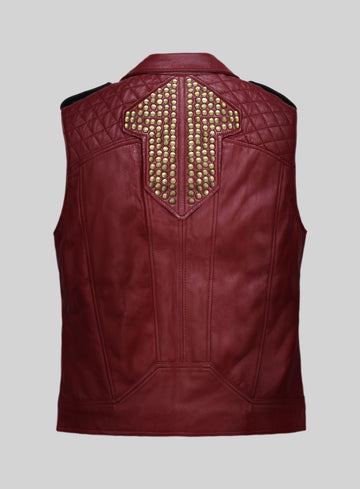 Love and Thunder Leather Vest - StudioSuits