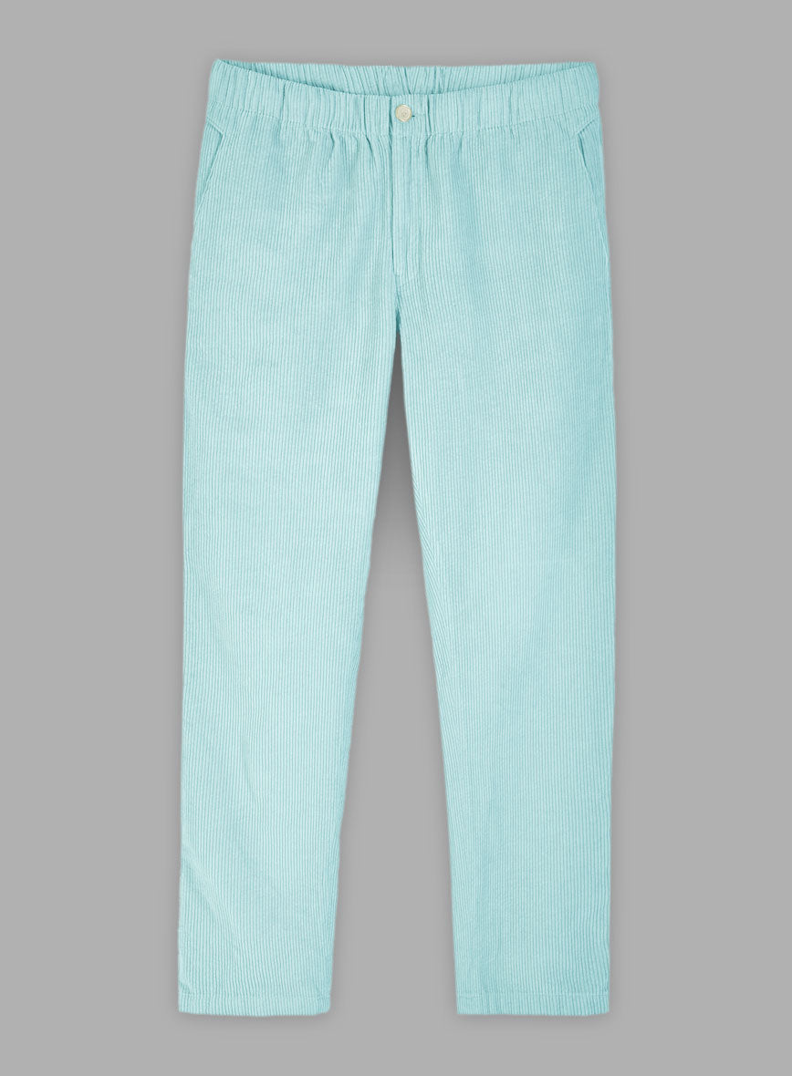 Easy Pants Light Blue Corduroy - StudioSuits