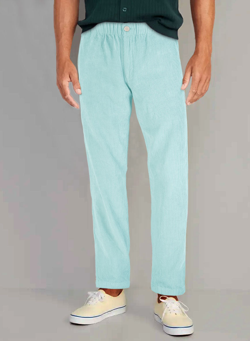 Easy Pants Light Blue Corduroy - StudioSuits