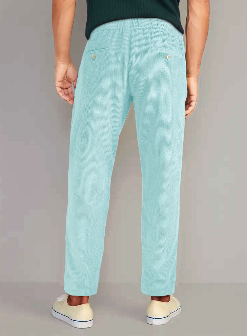 Easy Pants Light Blue Corduroy - StudioSuits