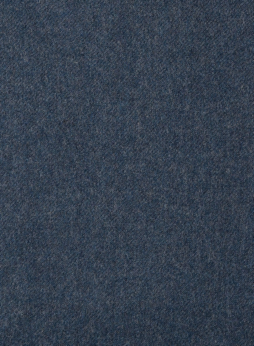 Light Weight Bond Blue Tweed Pea Coat - StudioSuits