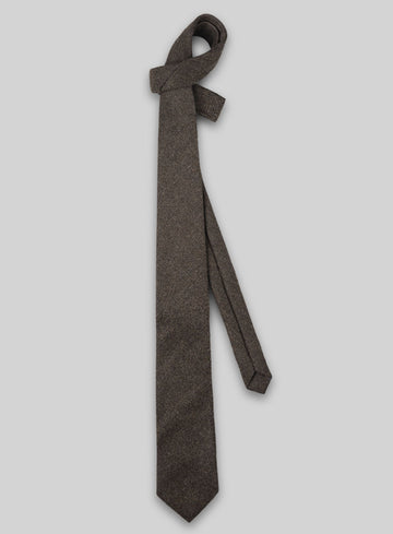 Tweed Tie - Lt Wt Dark Brown - StudioSuits