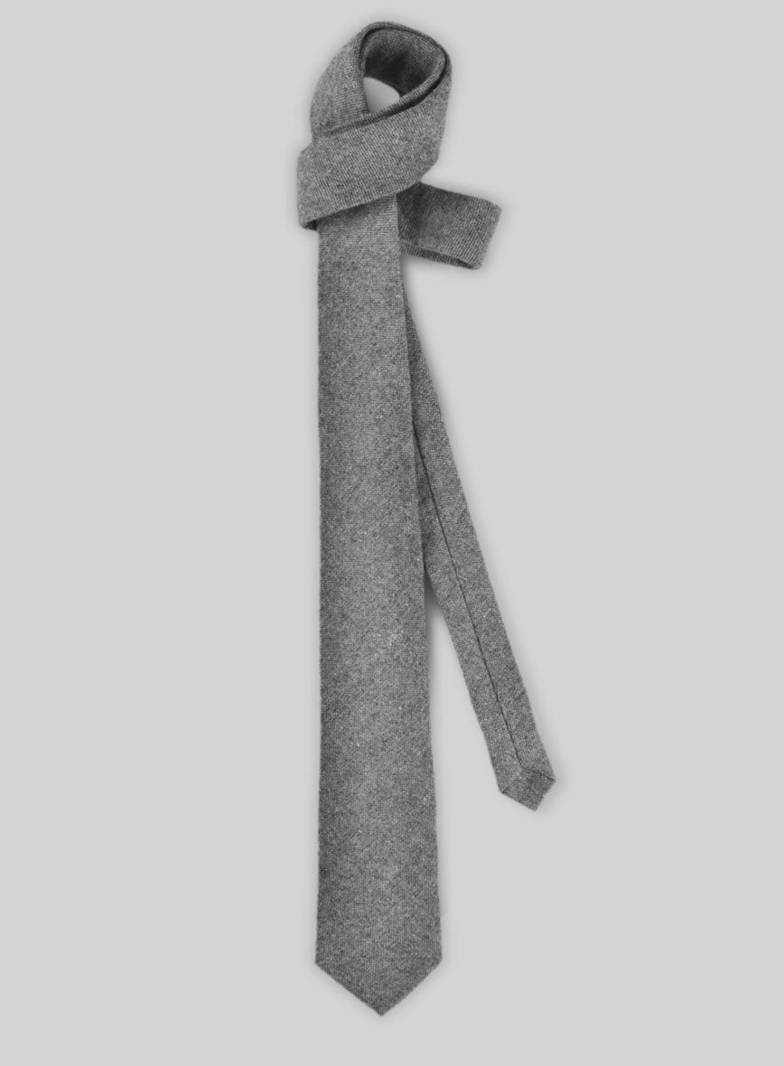 Tweed Tie - Light Weight Dark Gray - StudioSuits