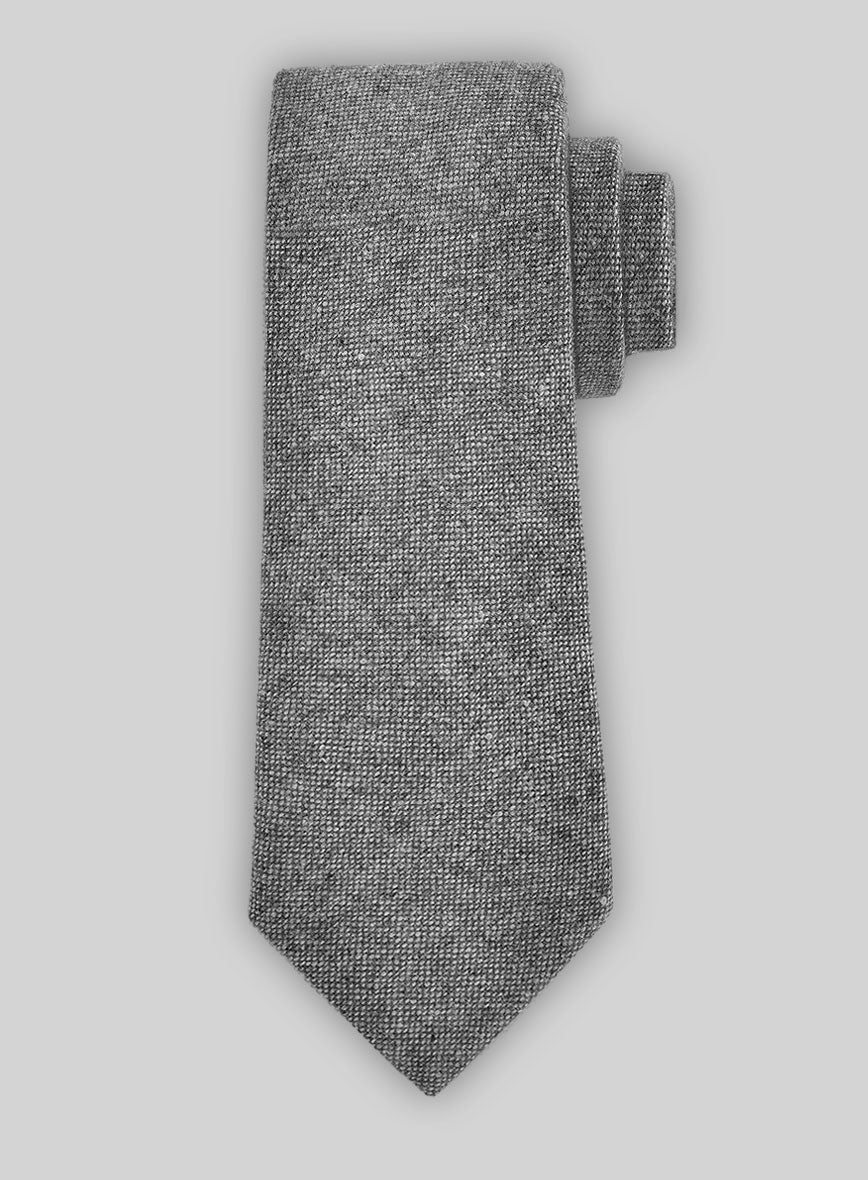 Tweed Tie - Light Weight Dark Gray - StudioSuits