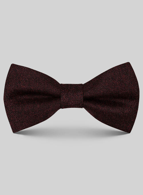 Tweed Bow - Melange Wine - StudioSuits