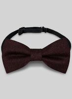 Tweed Bow - Melange Wine - StudioSuits