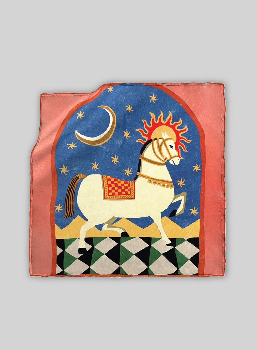 Luna & Sol Rider Silk Pocket Square - StudioSuits