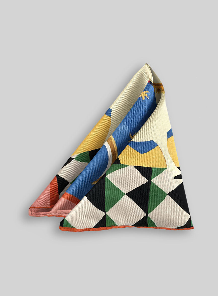 Luna & Sol Rider Silk Pocket Square - StudioSuits