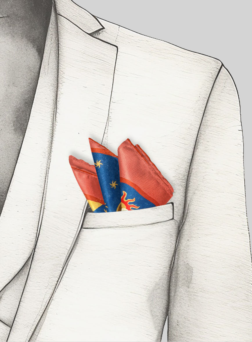 Luna & Sol Rider Silk Pocket Square - StudioSuits