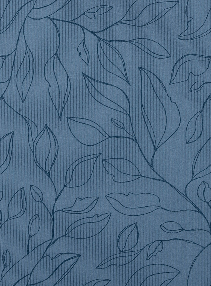 Lunar Leaf Cotton Lycra Shirt - StudioSuits