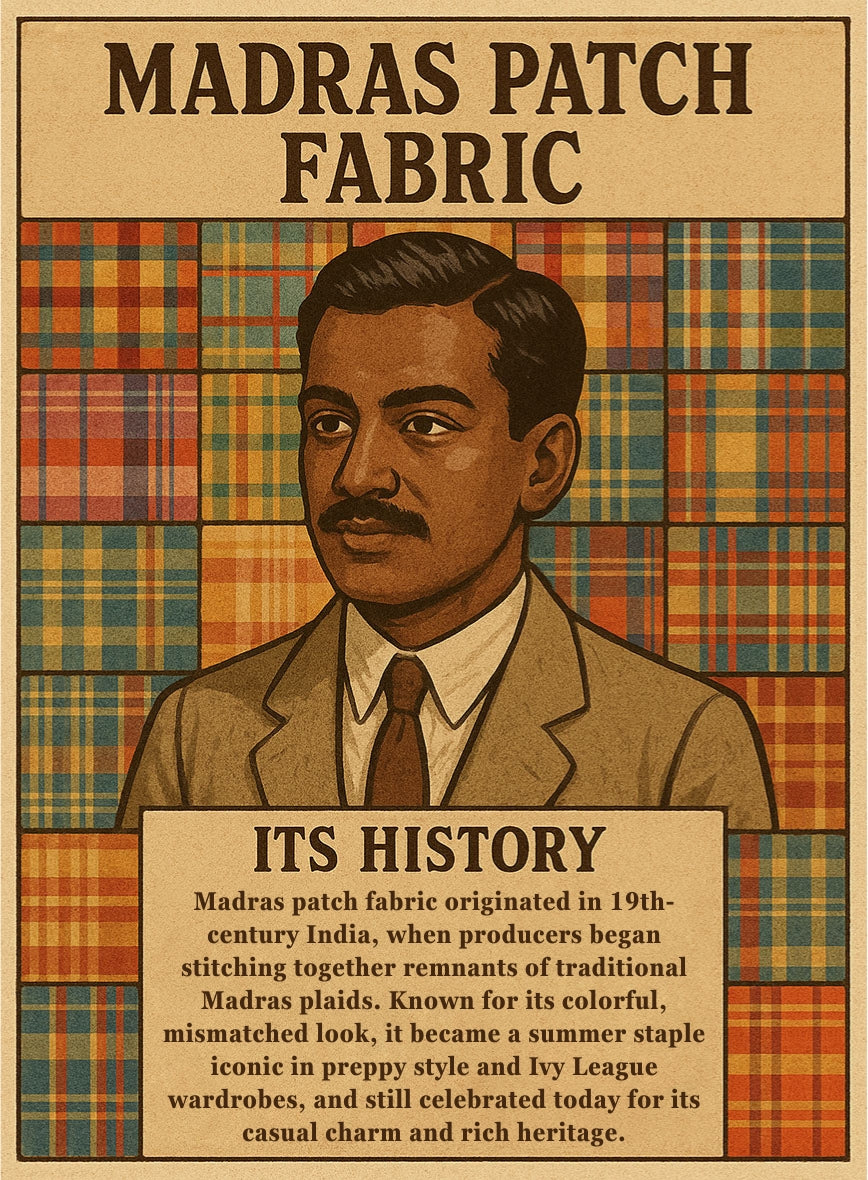 Madras Patchwork Newsboy Cap - StudioSuits