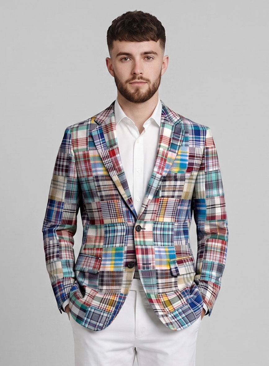 Madras Patchwork Jacket - StudioSuits