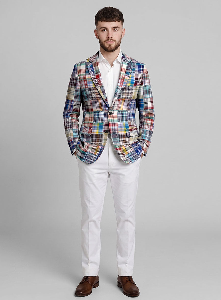 Madras Patchwork Jacket - StudioSuits