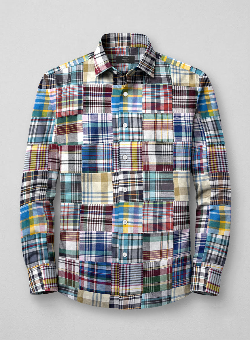 Madras Patchwork Shirt - StudioSuits