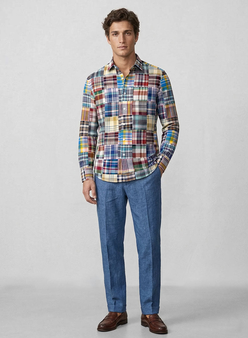 Madras Patchwork Shirt - StudioSuits