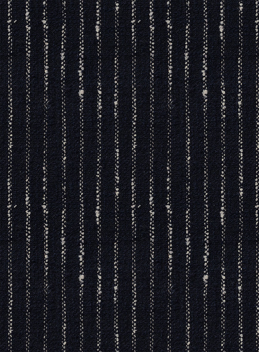 Maestro Abril Pinstripe Linen Wool Silk Jacket - StudioSuits