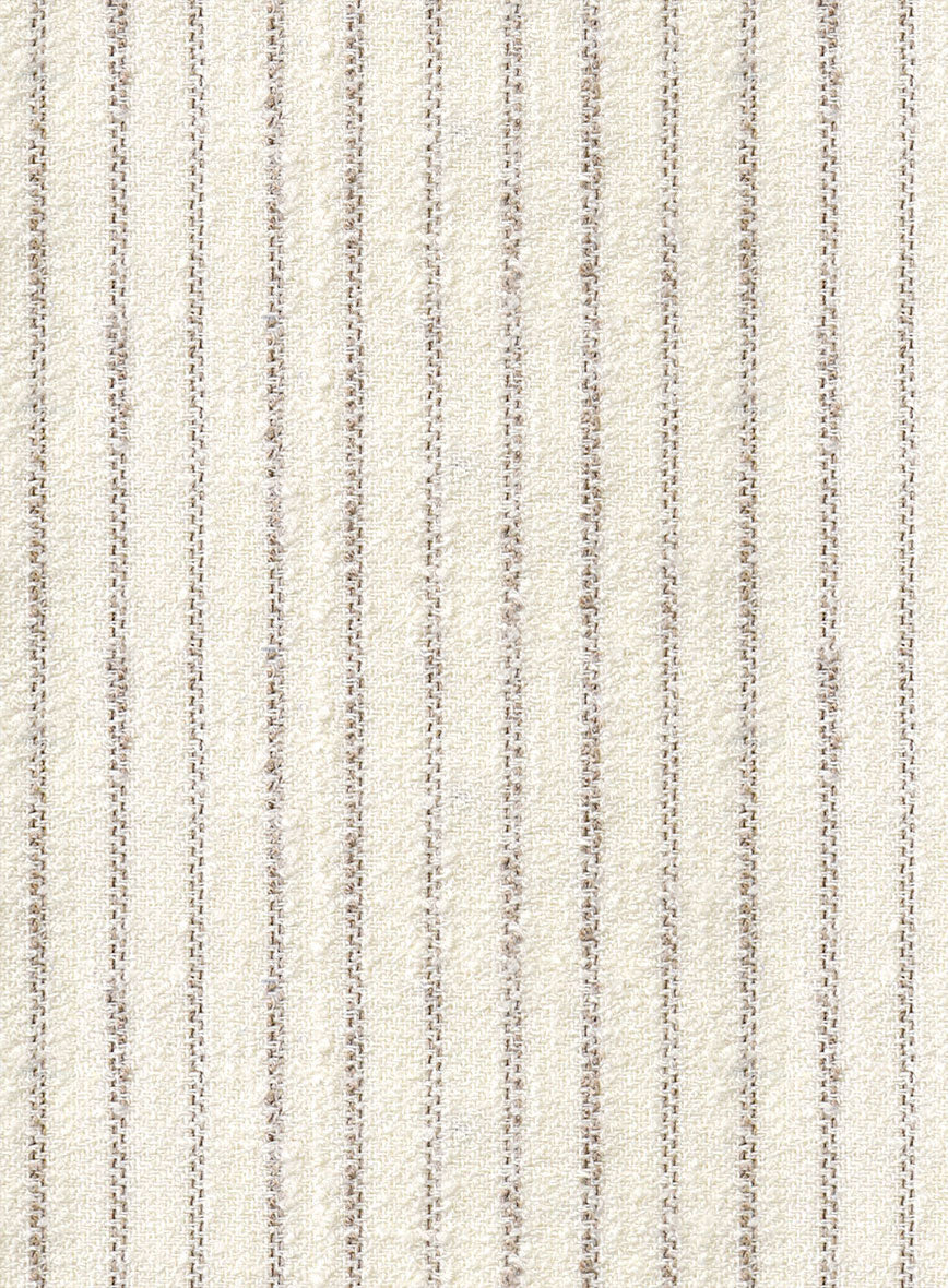 Maestro Accelo Pinstripe Linen Wool Silk Jacket - StudioSuits