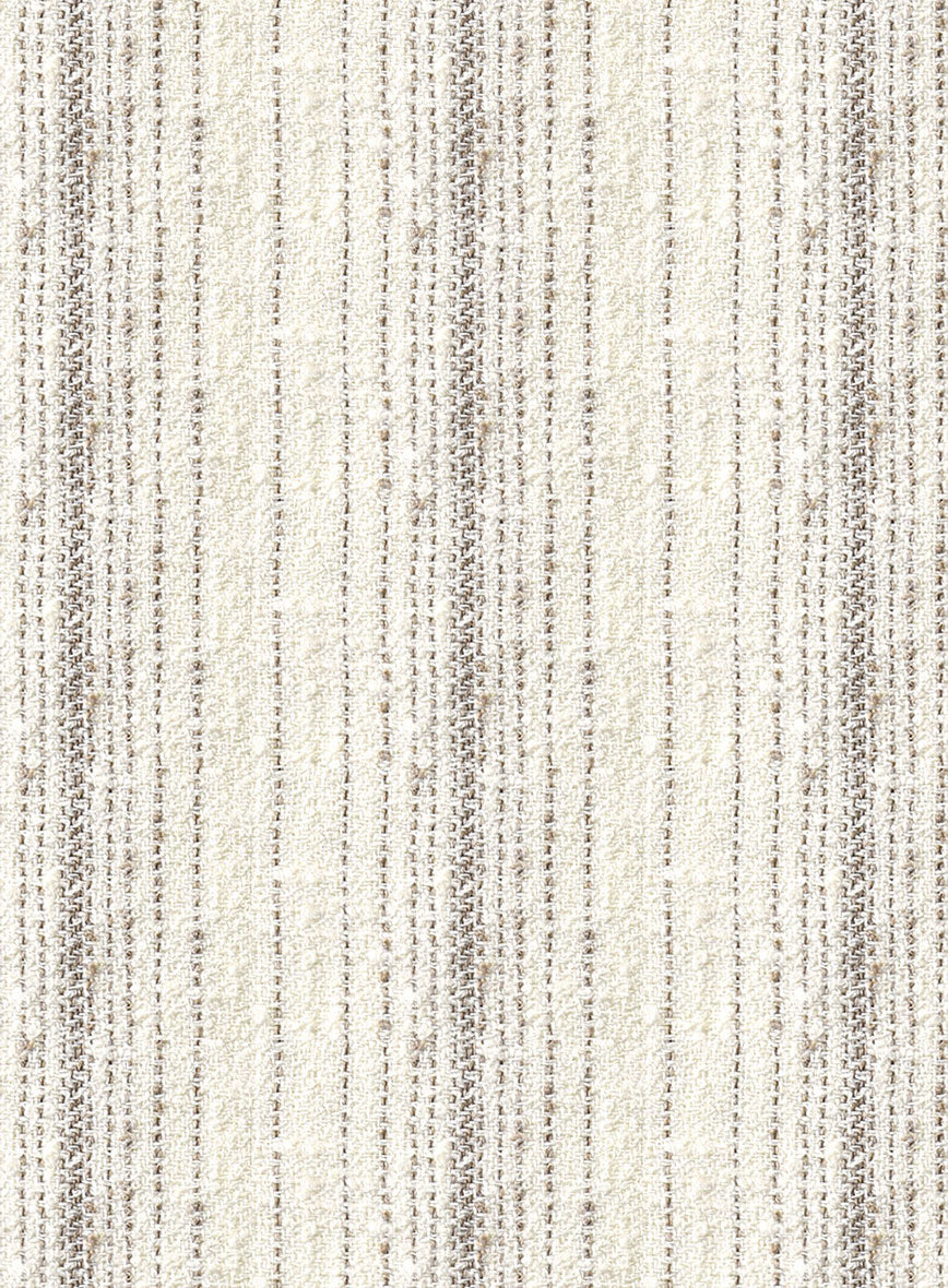 Maestro Baezz Stripe Linen Wool Silk Jacket - StudioSuits