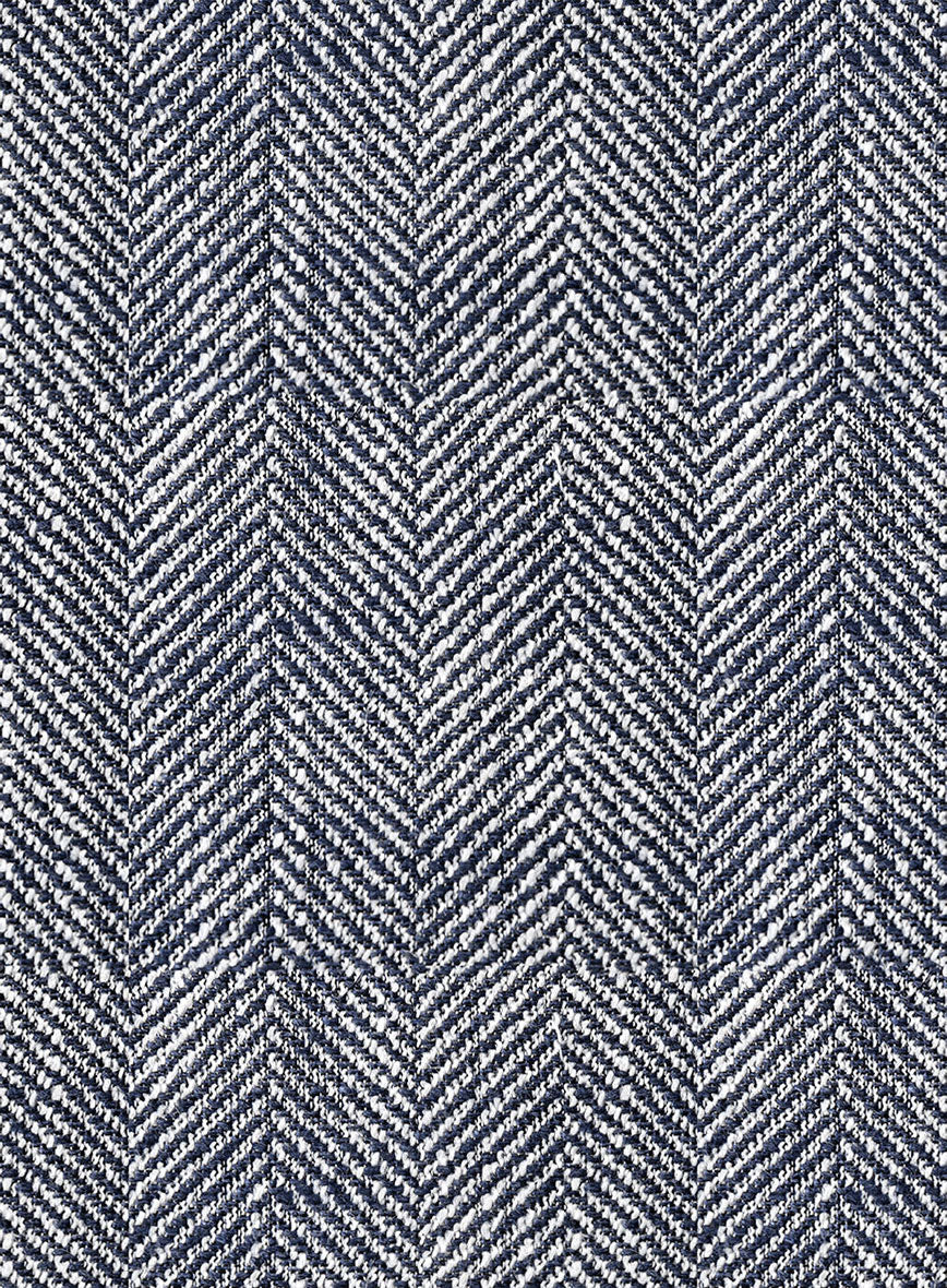 Maestro Goye Herringbone Silk Linen Cotton Jacket - StudioSuits