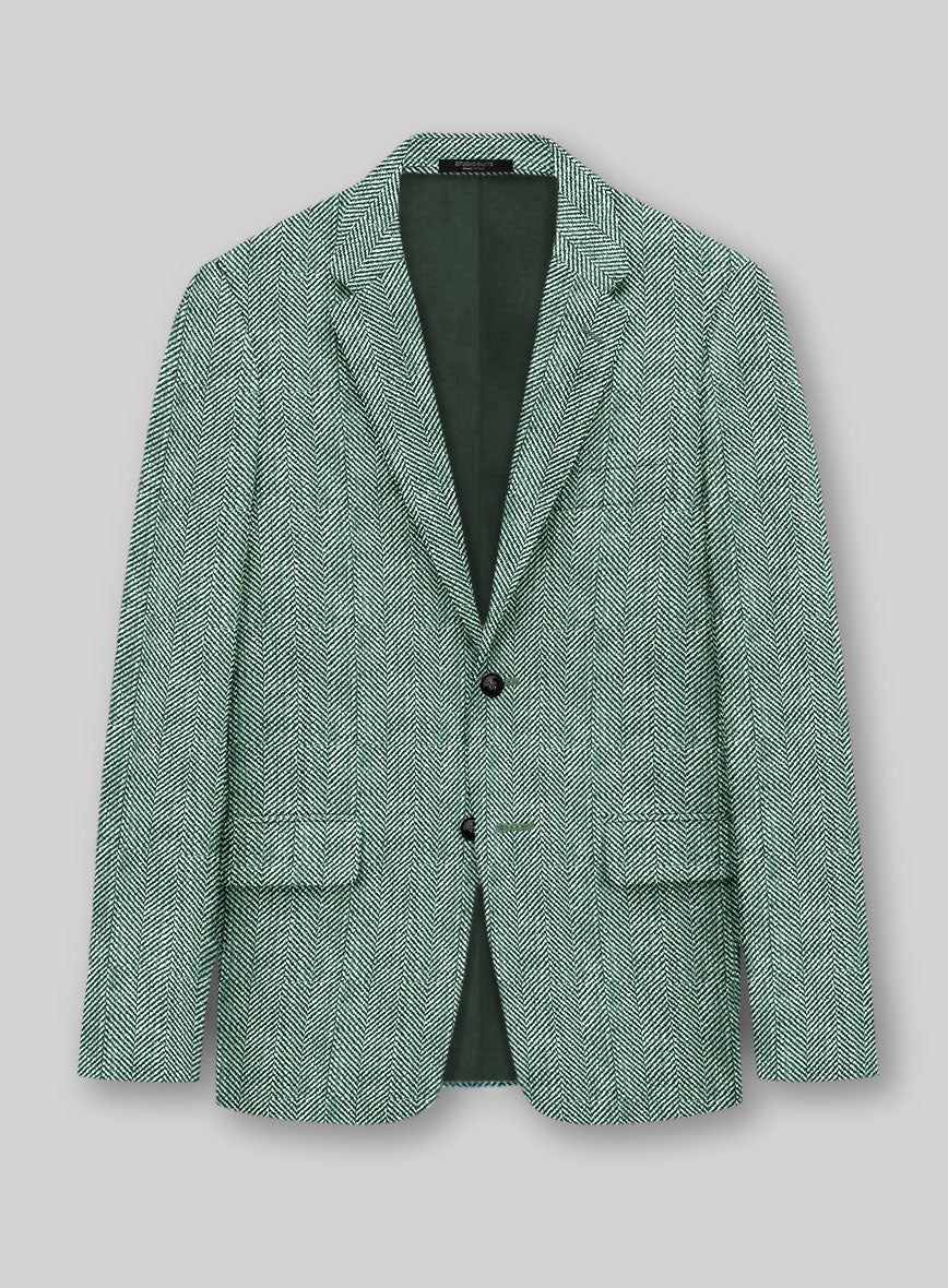 Maestro Liami Herringbone Silk Linen Cotton Jacket - StudioSuits