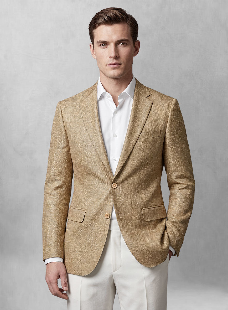 Maestro Livora Silk Linen Jacket - StudioSuits