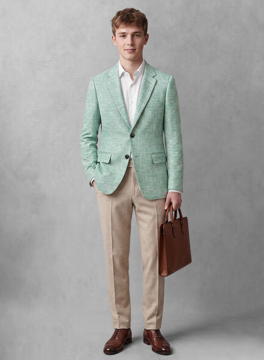 Maestro Turin Linen Wool Silk Jacket - StudioSuits