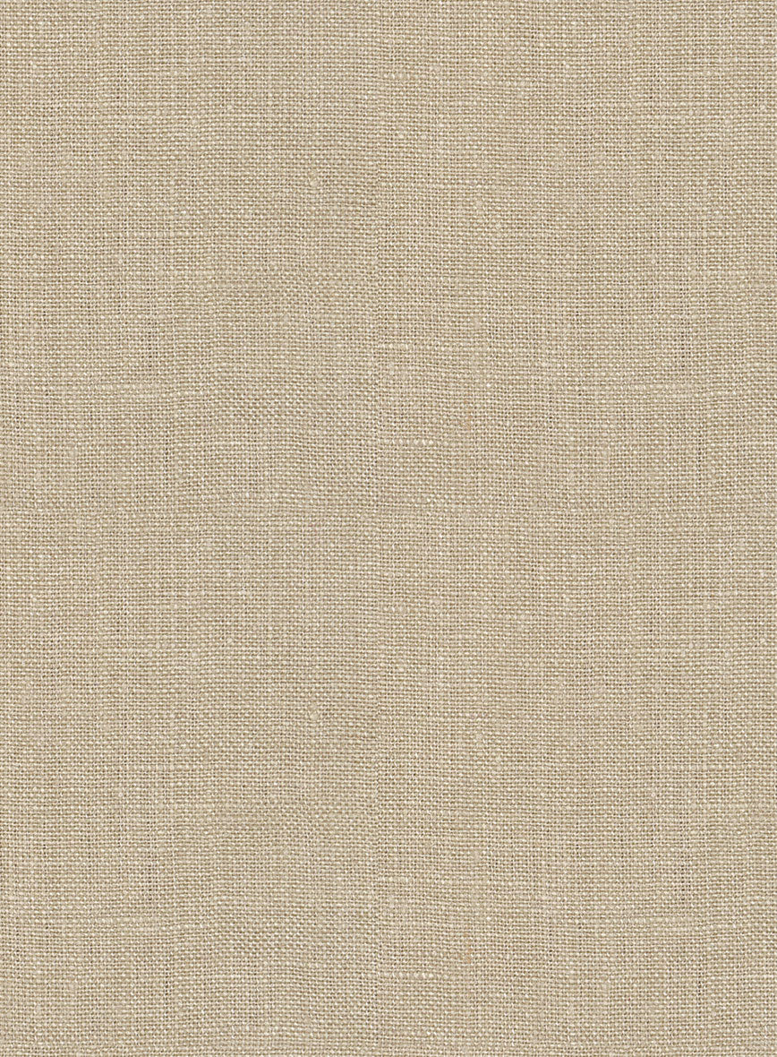 Maple Khaki Pure Linen Jacket - StudioSuits