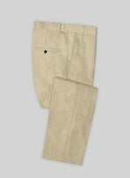 Maple Khaki Pure Linen Pants - StudioSuits