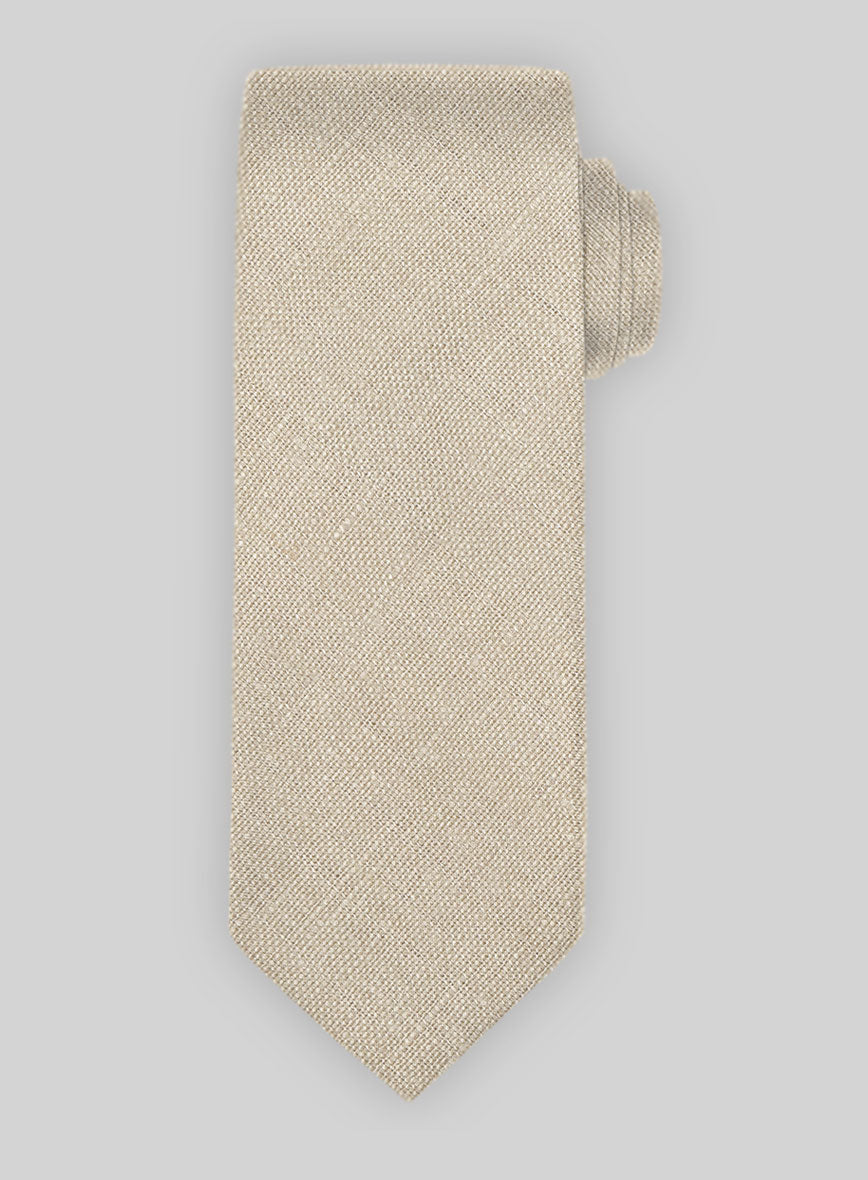 Linen Tie - Maple Khaki - StudioSuits
