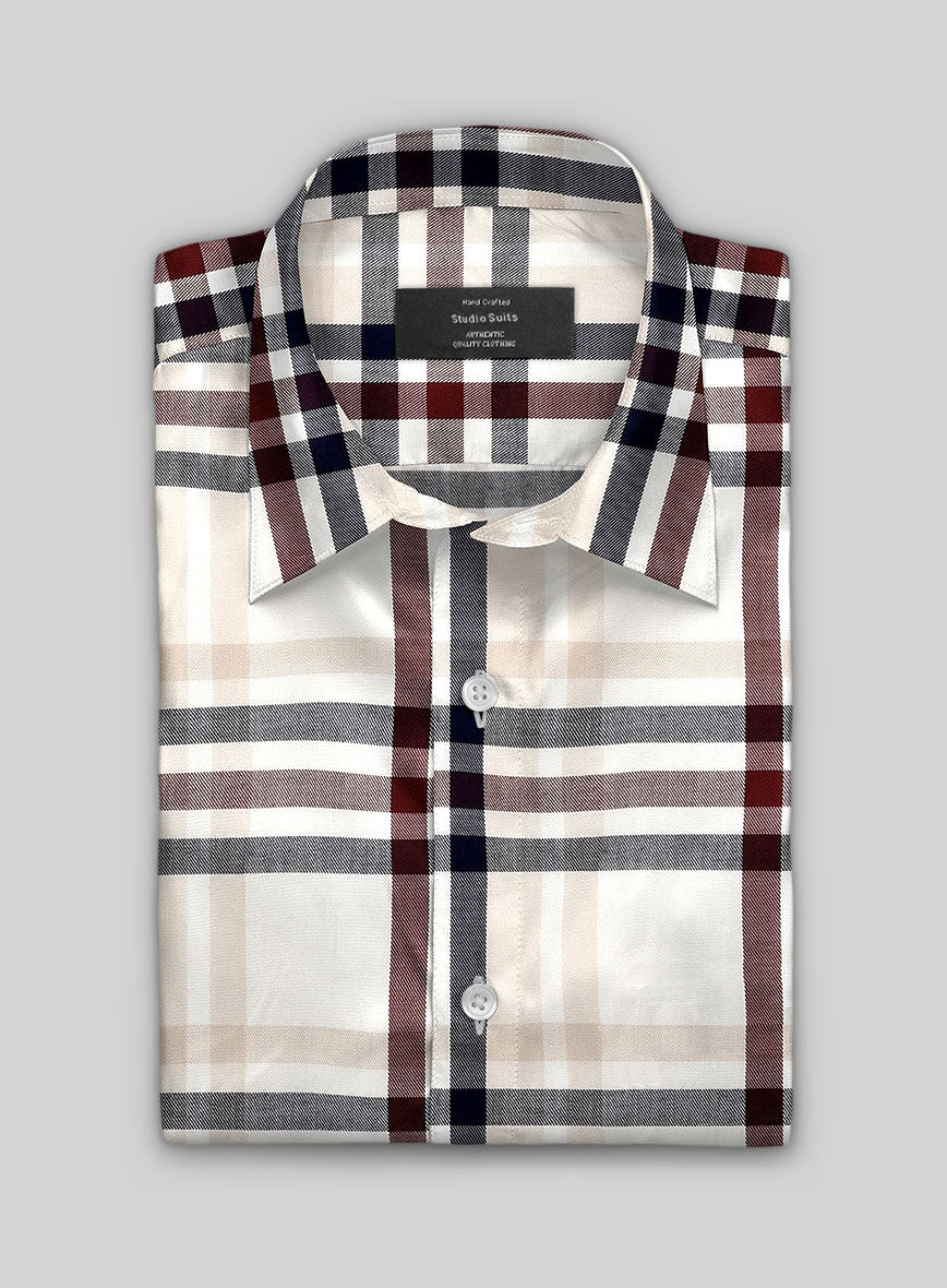 Mapleton Check Cotton Shirt - StudioSuits