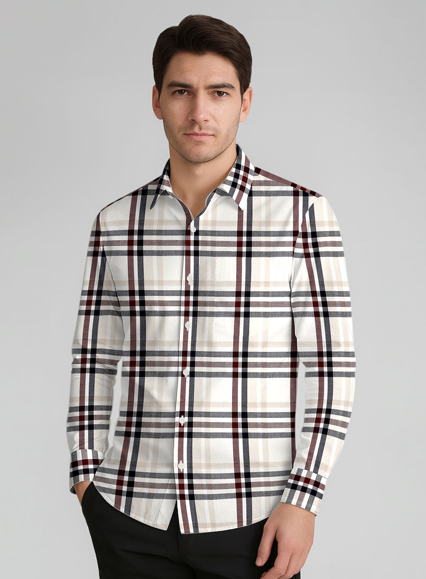 Mapleton Check Cotton Shirt - StudioSuits