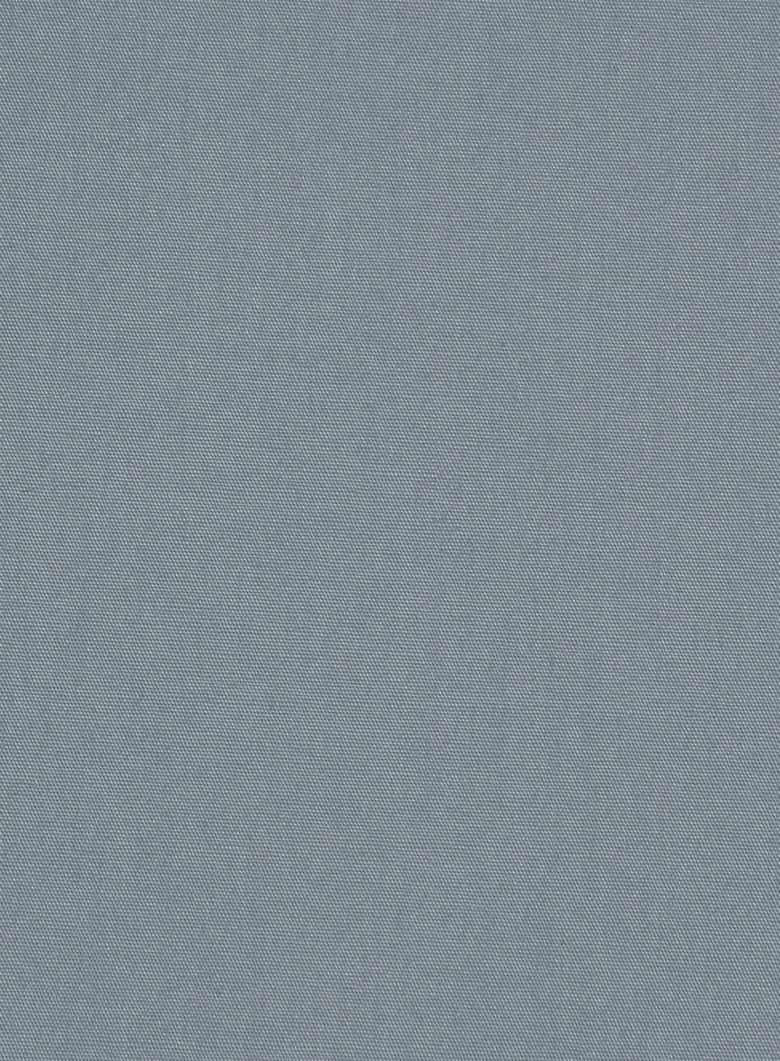 Marble Blue Stretch Poplene Shirt - StudioSuits