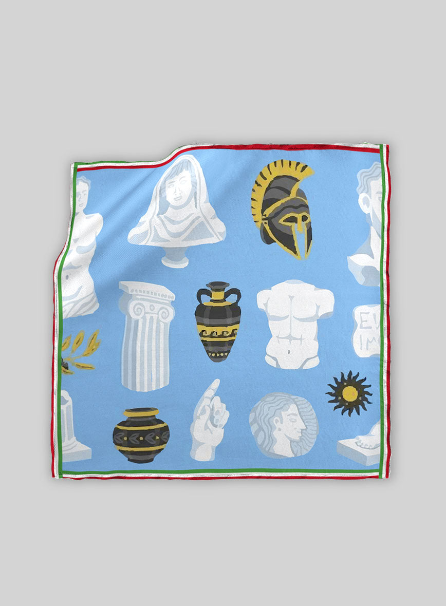 Marble Legacy Silk Pocket Square - StudioSuits
