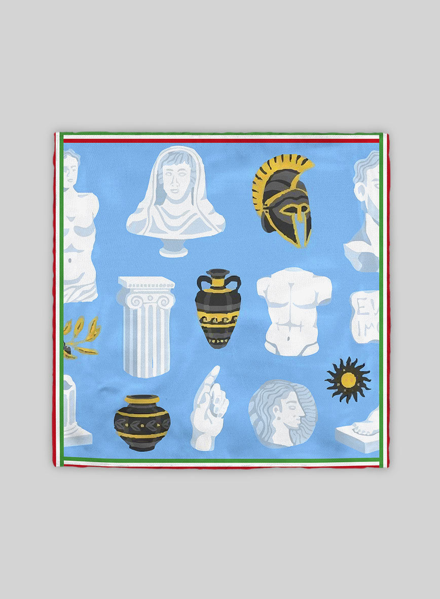 Marble Legacy Silk Pocket Square - StudioSuits