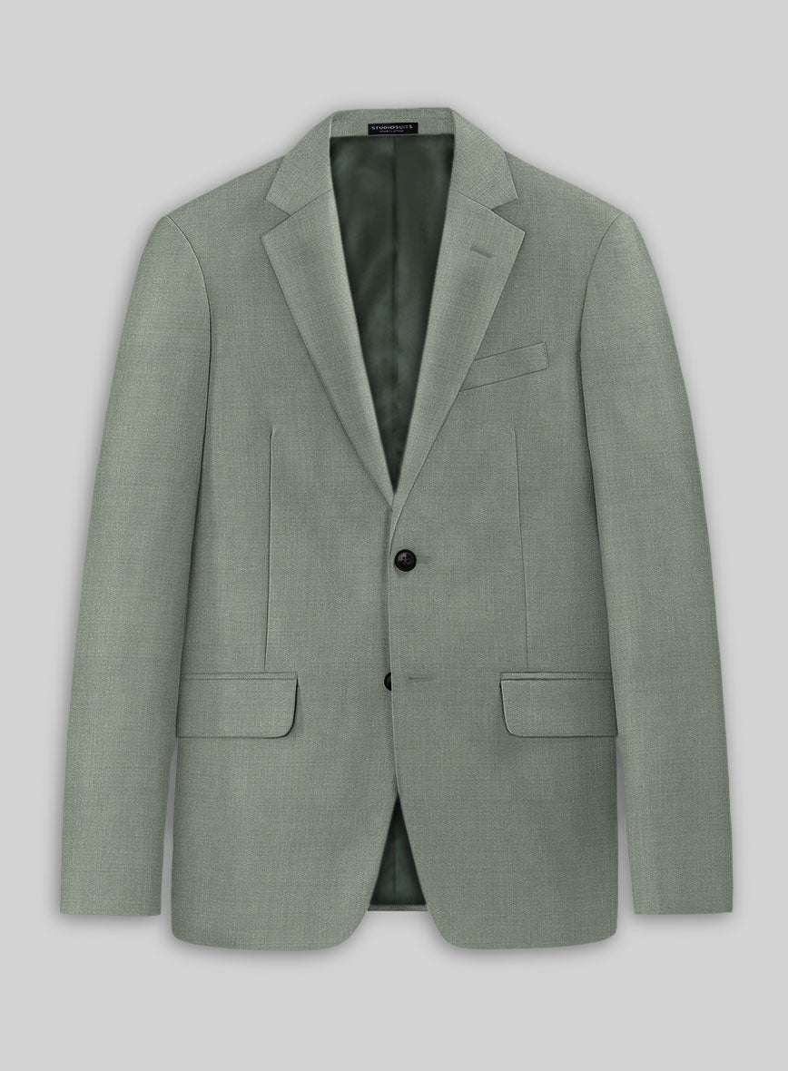 Marco Stretch Cadet Green Wool Jacket - StudioSuits