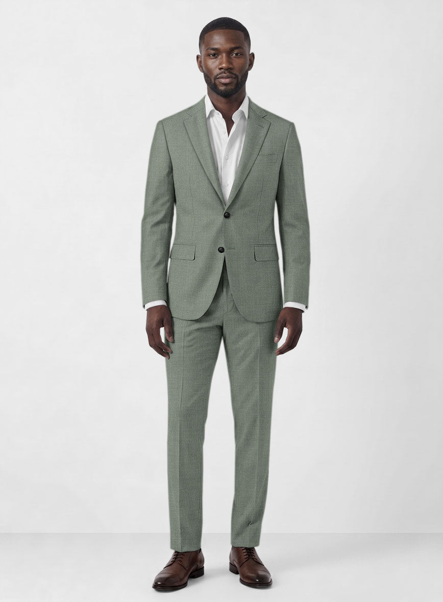 Marco Stretch Cadet Green Wool Suit - StudioSuits