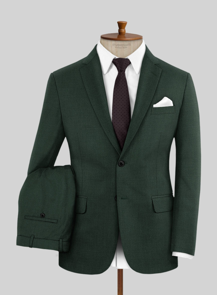 Marco Stretch Hunter Green Wool Suit - StudioSuits