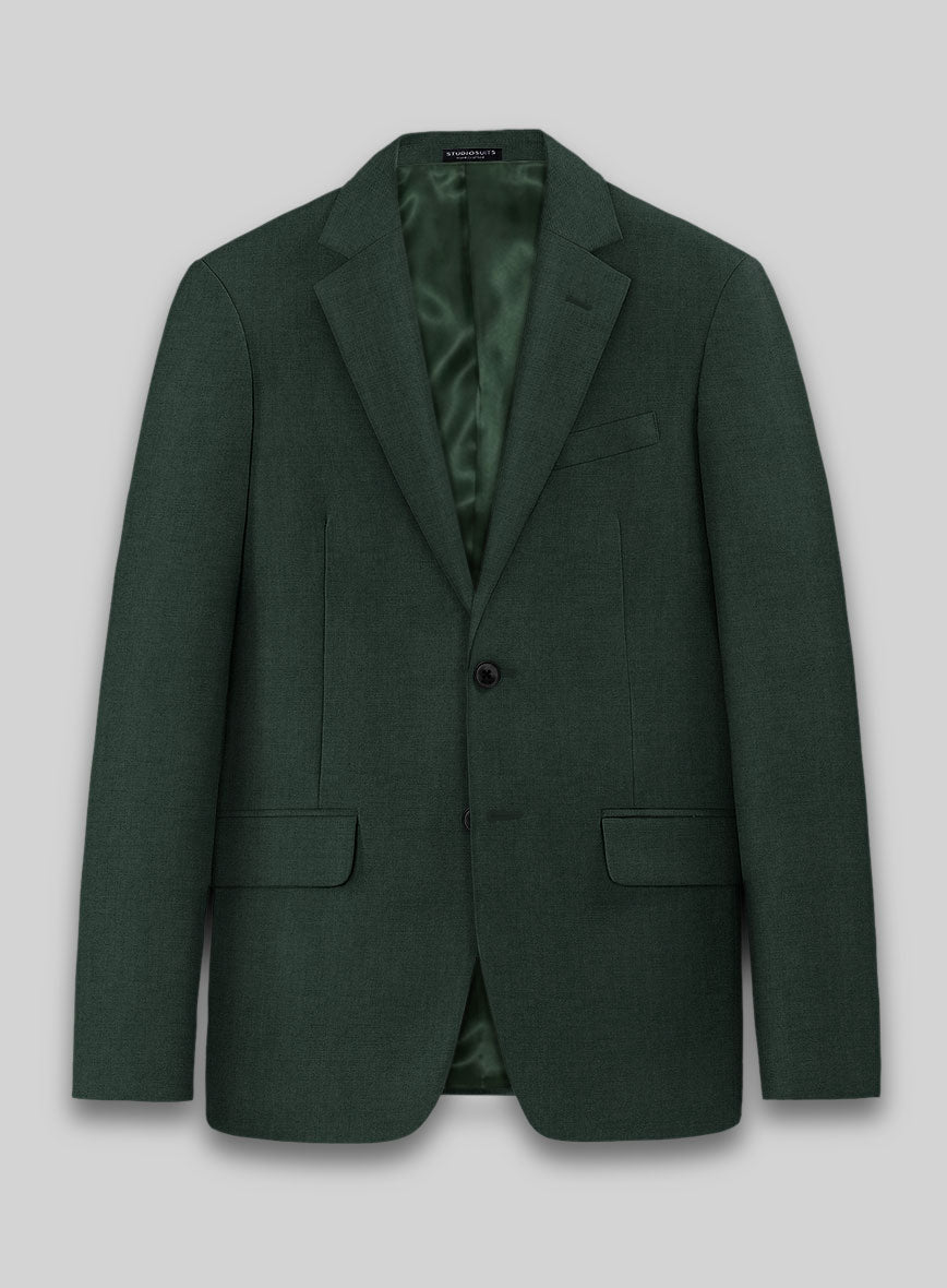 Marco Stretch Hunter Green Wool Suit - StudioSuits