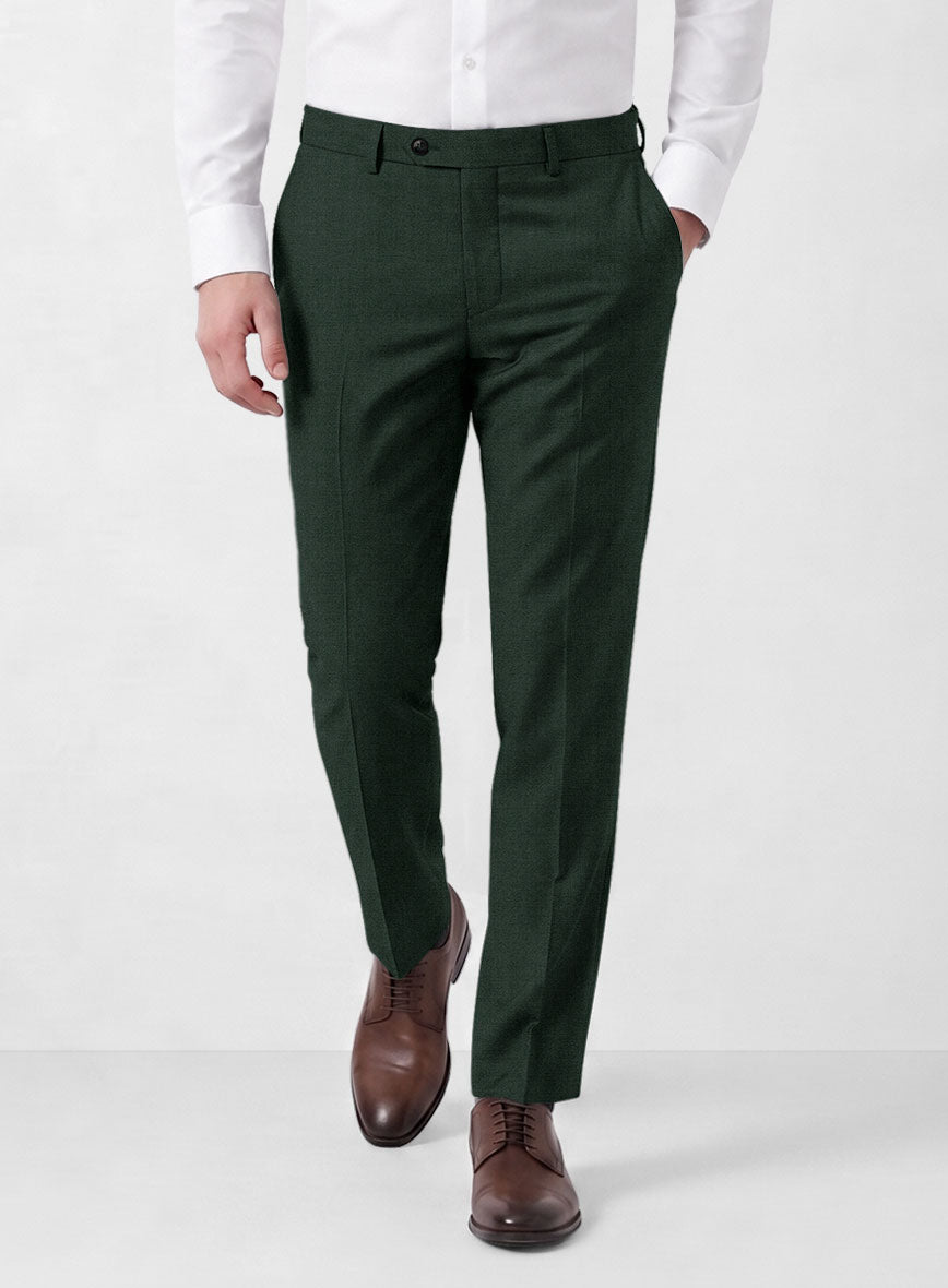 Marco Stretch Hunter Green Wool Suit - StudioSuits