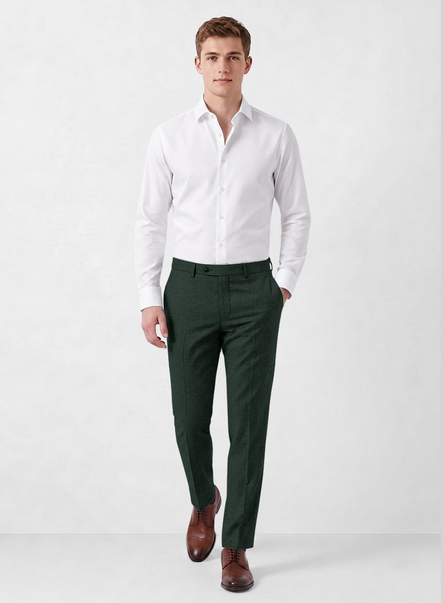 Marco Stretch Hunter Green Wool Suit - StudioSuits