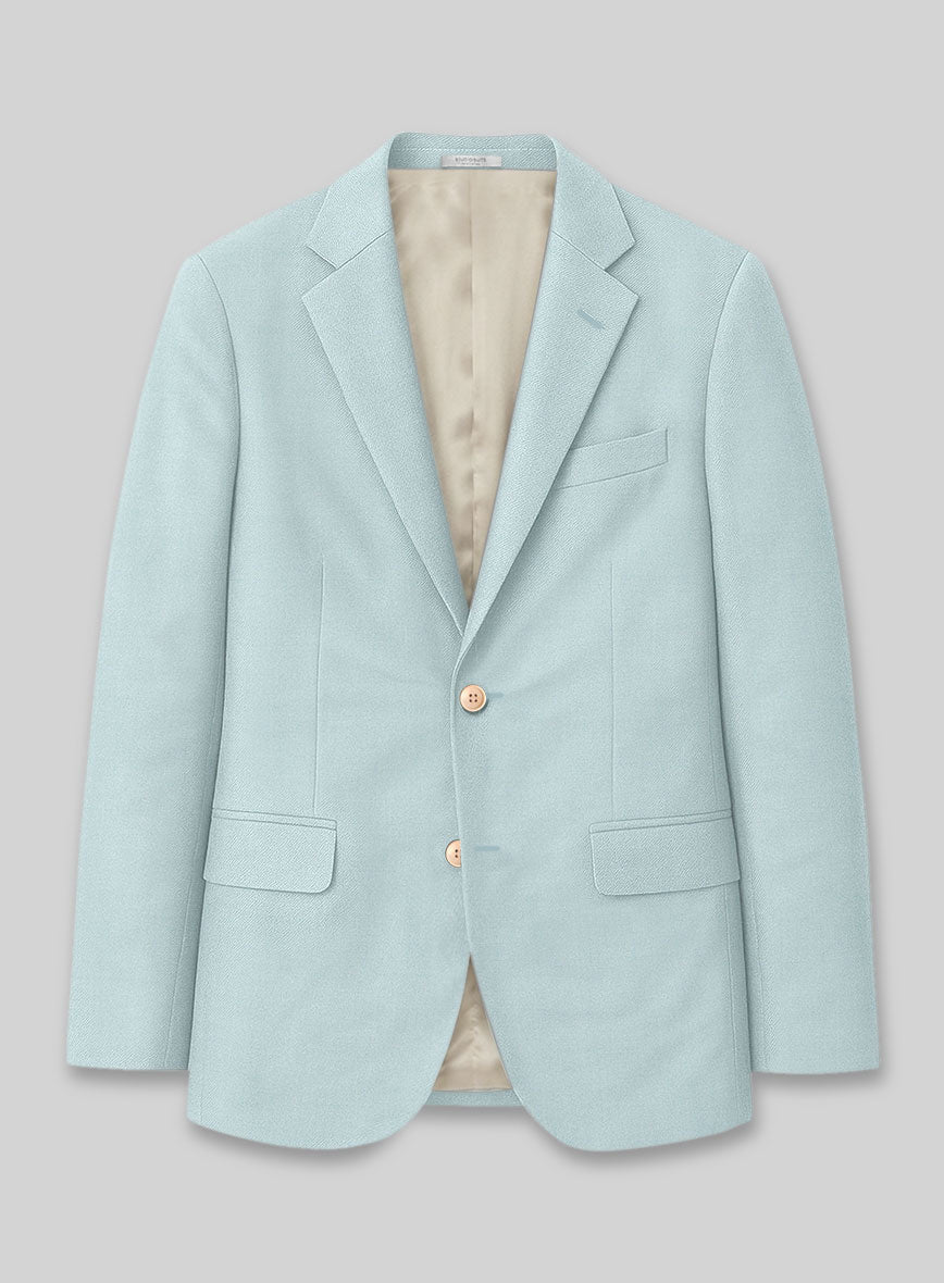 Marco Stretch Light Blue Wool Jacket - StudioSuits