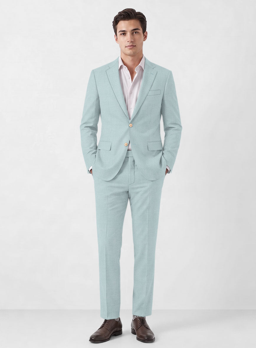 Marco Stretch Light Blue Wool Suit - StudioSuits